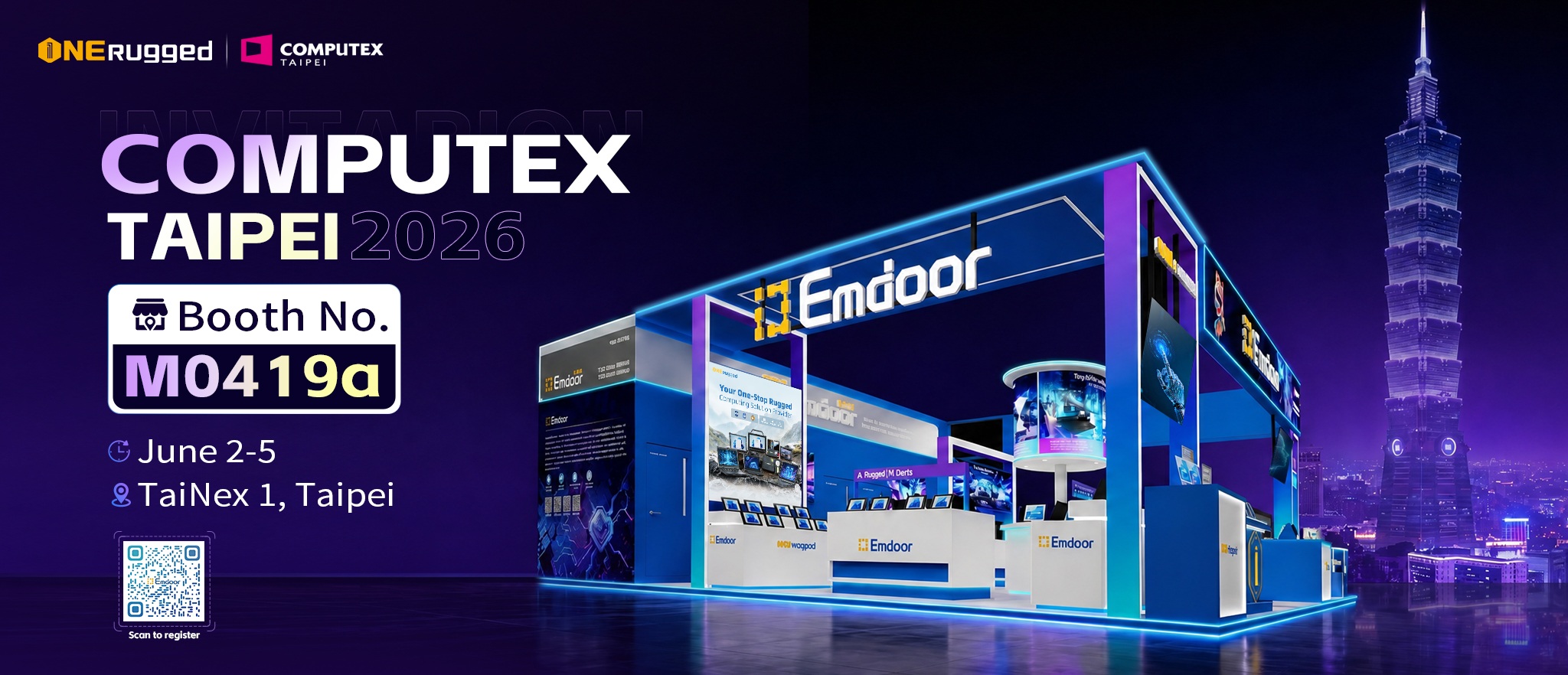 Vista previa de COMPUTEX 2026: Emdoor Rugged presenta dispositivos AI Rugged, diagnósticos de vehículos y soluciones de flota en Taipei