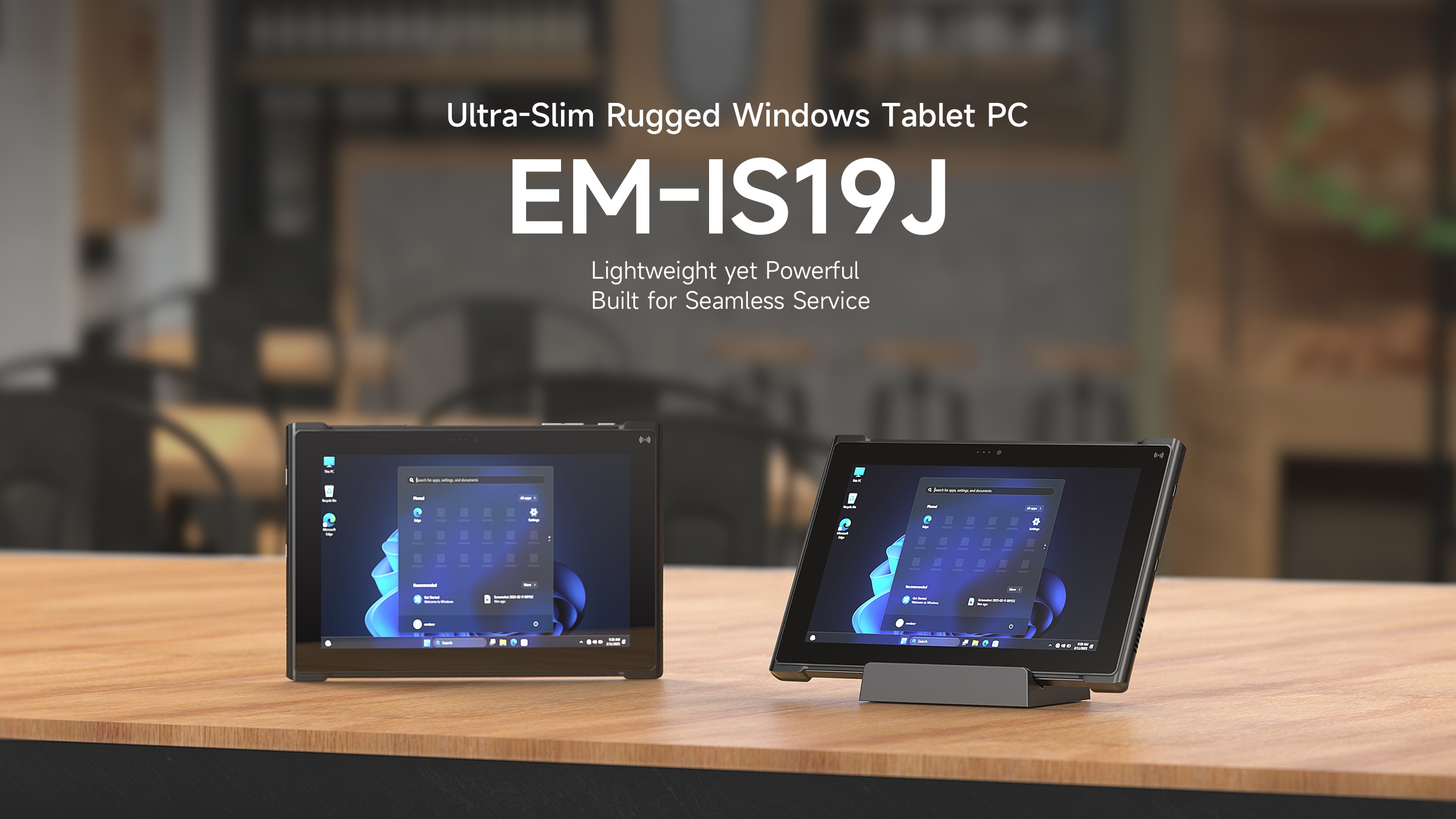 Lanzamiento de nuevo producto: llega EM-IS19J tableta comercial ultradelgada y resistente de Windows