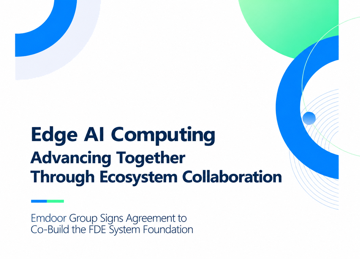 Emdoor Group se asocia con líderes del ecosistema para construir la base del sistema FDE para el desarrollo de Edge AI