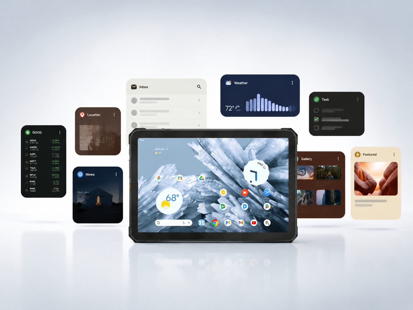 Al aire libre rugoso integrated rugged device design