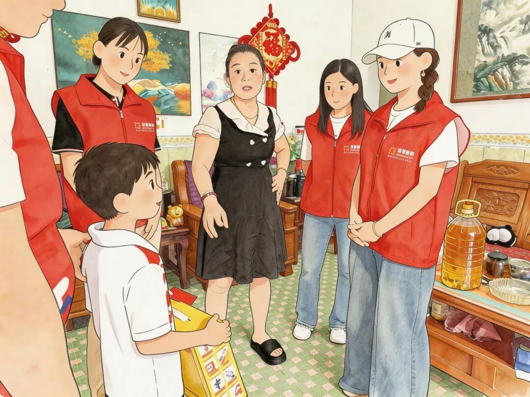 Emdoor Group volunteers delivering care packages to children in Pingshan, Shenzhen - 4