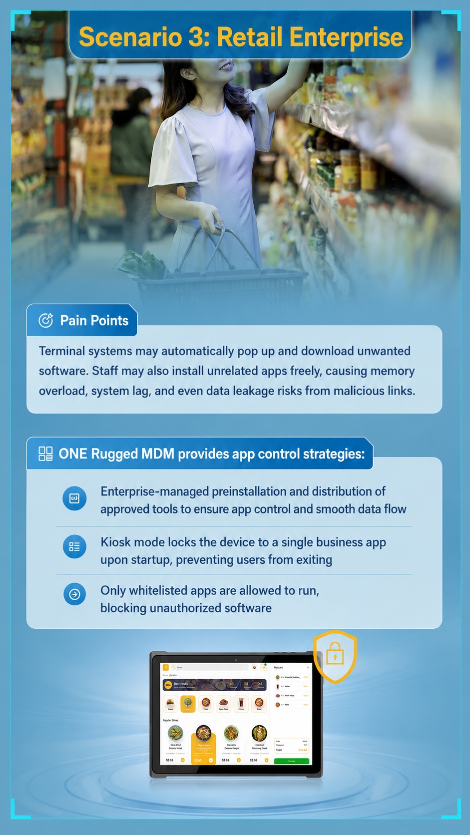 MDM resistente de Emdoor for smart manufacturing and centralized eSOP distribution