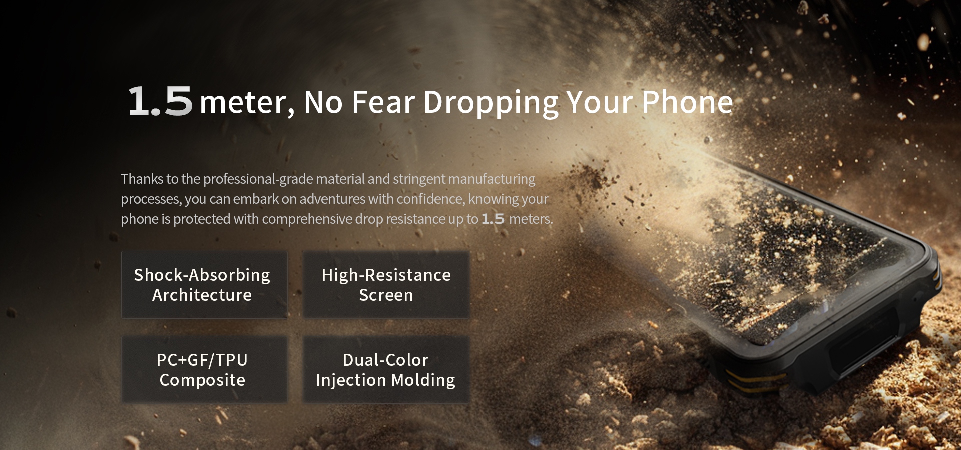 1.5meter, No Fear Dropping Your Phone