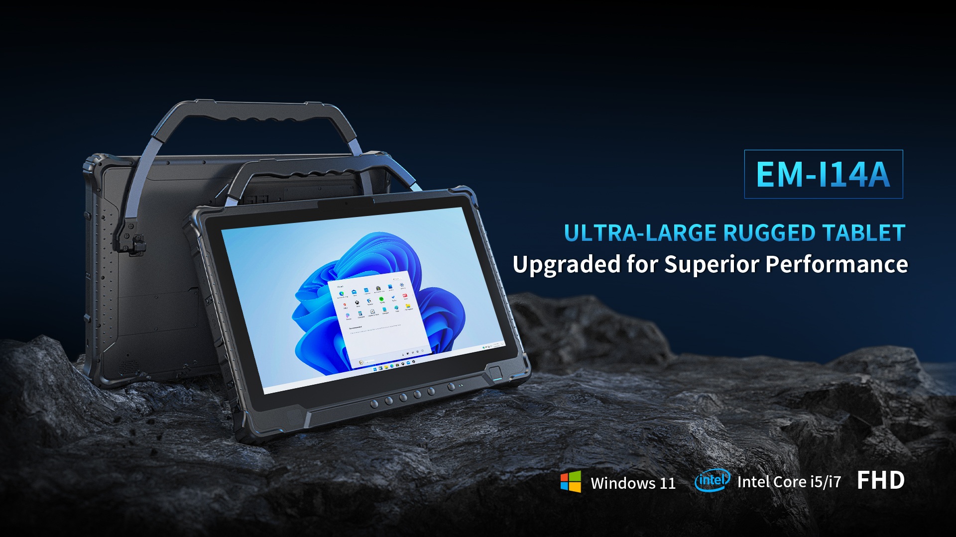 EM-114A ULTRA-LARGE RUGGED TABLET Upgraded for Superior Performance