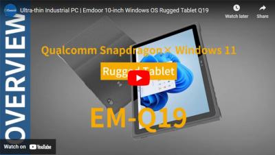 PC industrial ultrafino | Emdoor 10 pulgadas Windows OS Tablet robusta Q19